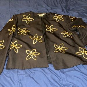 Black and gold blazzer